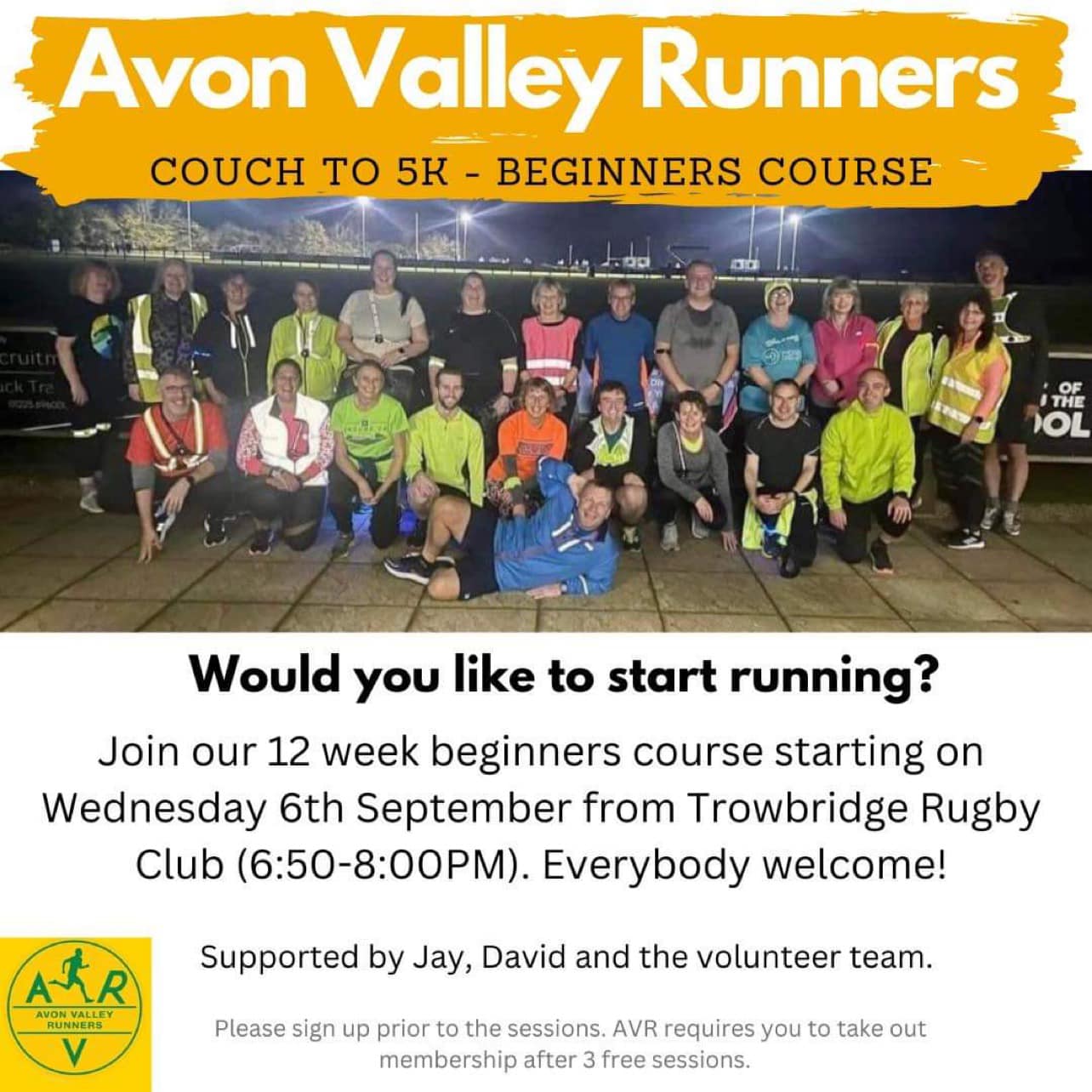 New AVR beginners course for 2023 News Avon Valley Runners